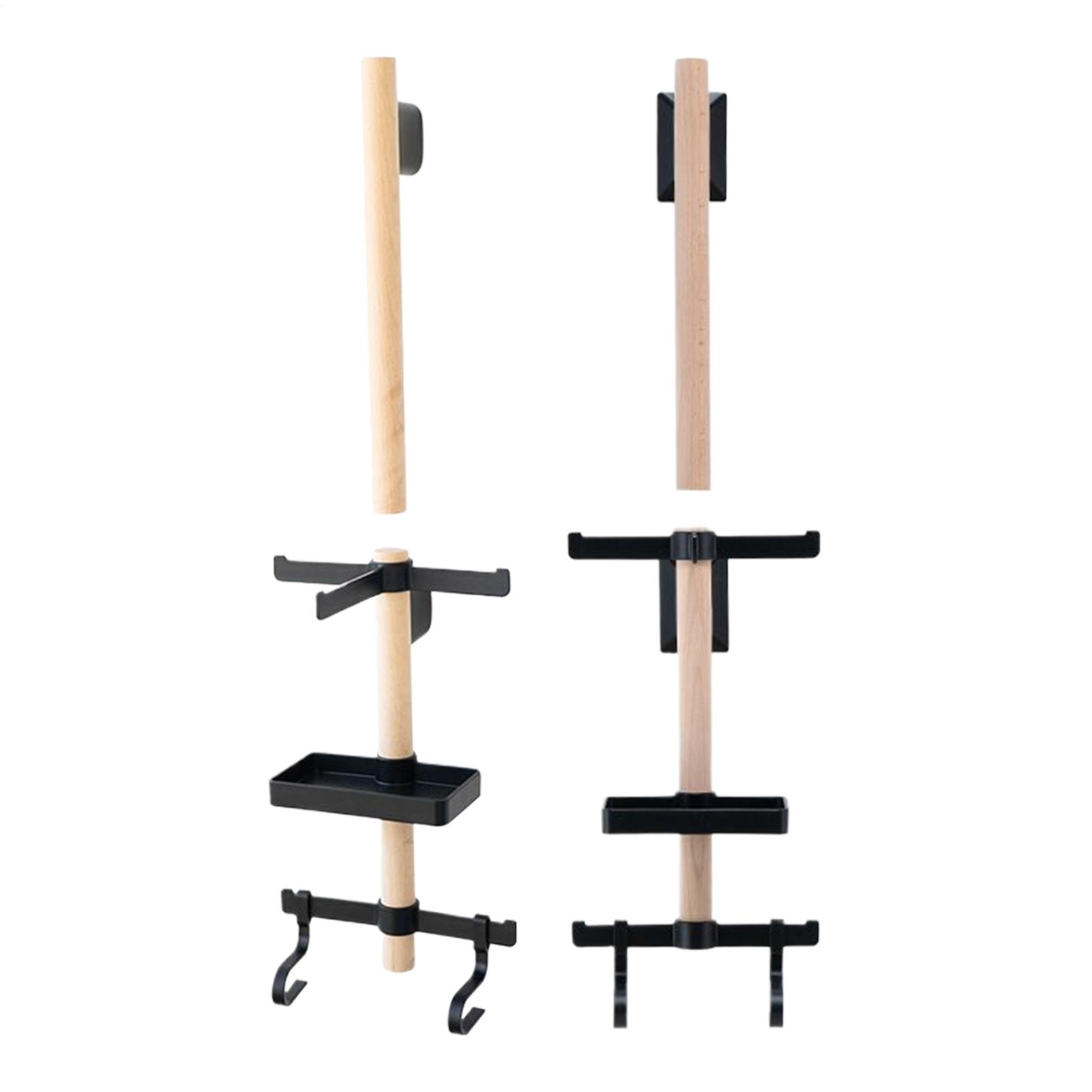 Cycling Gear Wall Mount - ชุดราวแขวนอุปกรณ์จักรยาน 1 ชุด ติดผนัง ทำจากไม้บีช พร้อมที่เก็บหมวกกันน็อค