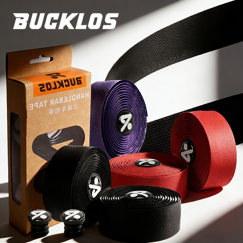 Bike Handlebar Tape - BUCKLOS เทปพันจักรยาน PU EVA ลายตาราง เทปพันจักรยานกันลื่น