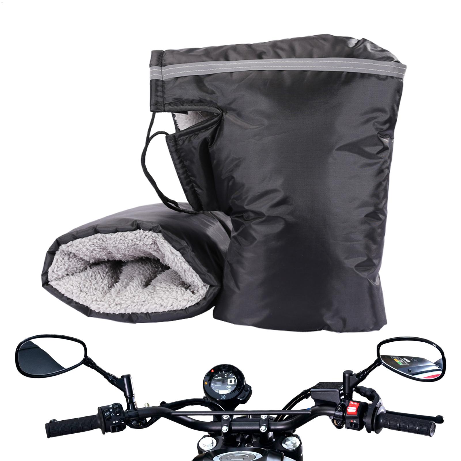 Cycling Gear For Cold Weather - ถุงมือหุ้มแฮนด์จักรยานสำหรับอากาศหนาว อุปกรณ์ปั่นจักรยานฤดูหนาว ปลอกแฮนด์จักรยานกันน้ำและให้ความอบอุ่น ถุงมือปั่นจักรยานสำหรับฤดูหนาว