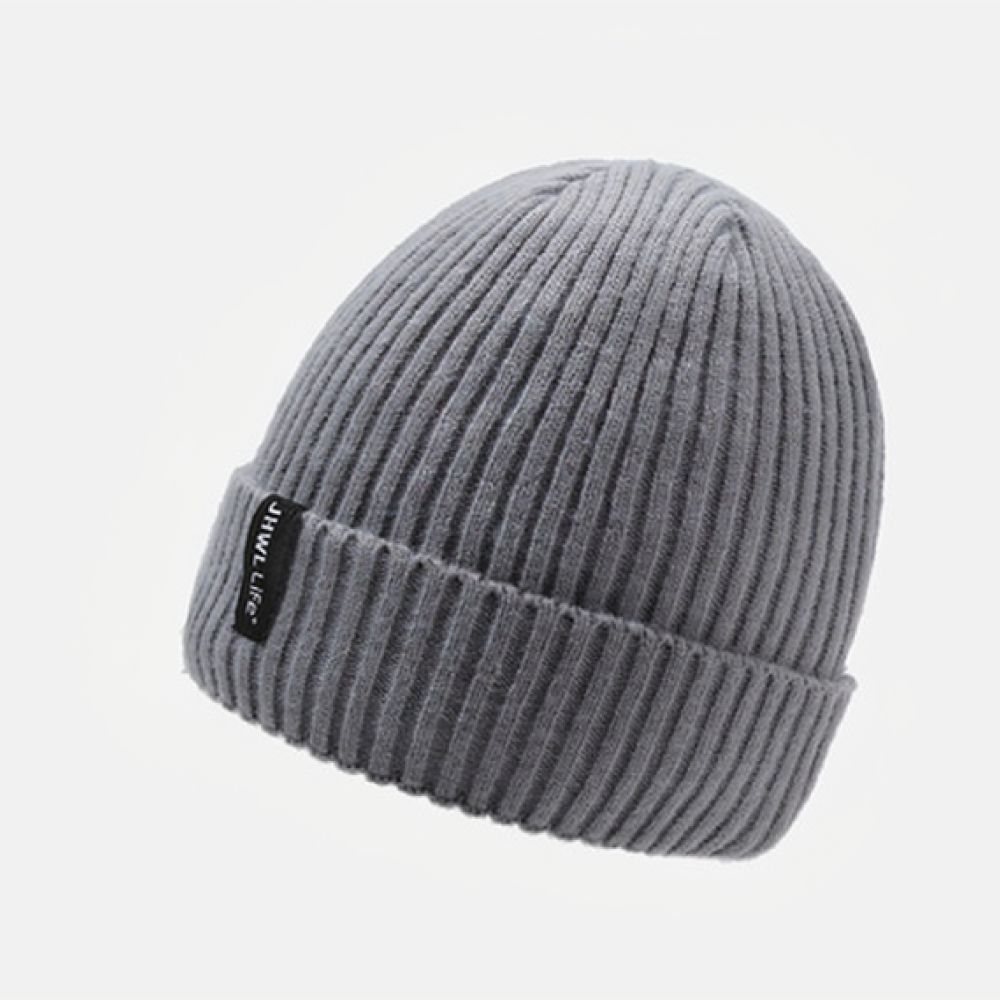 Cycling Gear To Keep You Warm - หมวกบีนนี่ถักสำหรับฤดูหนาว บุขนแกะหนา ให้ความอบอุ่น ใส่ได้ทั้งชายและหญิง แฟชั่นลำลองสไตล์สตรีท เนื้อนุ่ม