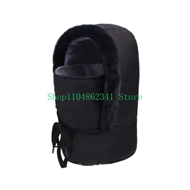 Cycling Gear To Keep You Warm - 652F หมวกอะคริลิคหุ้มฉนวนความร้อนพร้อมหูแบบพับได้ครอบคลุมอุปกรณ์เสริมฤดูหนาวอเนกประสงค์สำหรับการเดินป่าทำงานป้องกันการเดินทาง