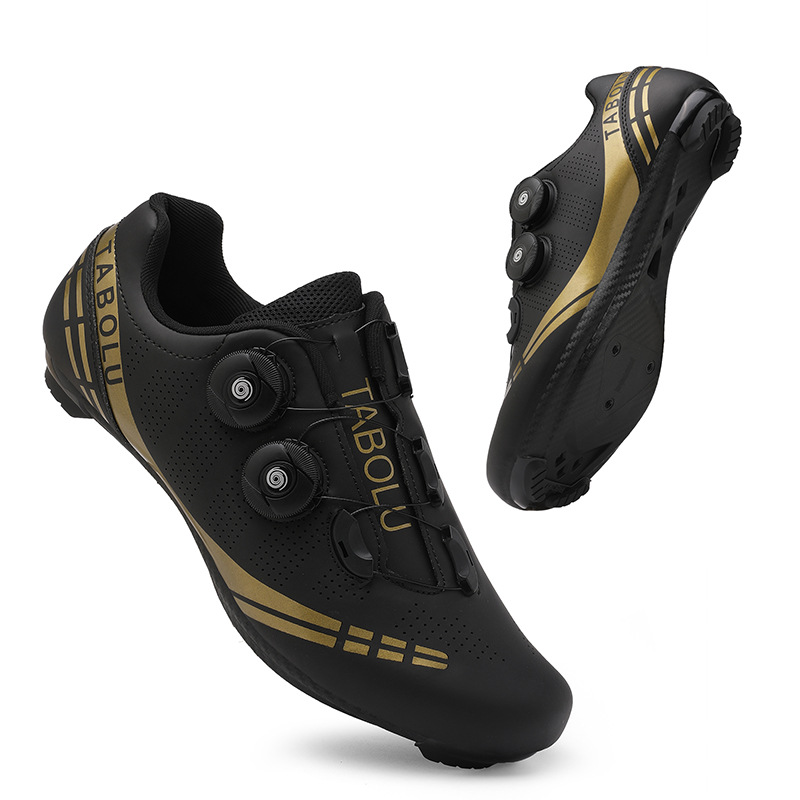 Clipless Mtb Shoes - รองเท้าปั่นจักรยานสำหรับผู้ชายและผู้หญิง รองเท้าจักรยานเสือหมอบ/เสือภูเขา ระบายอากาศได้ดี พื้นแข็ง แบบไม่มีคลิปล็อค กันลื่น