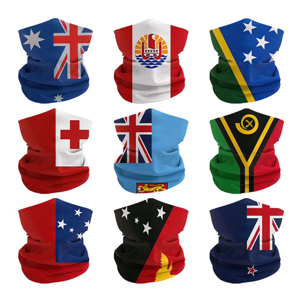Cycling Gear Australia - Oceania ชุดคลุมหน้าผ้าพันคอไร้รอยต่อสำหรับผู้หญิงผ้าพันคอปีนเขาออสเตรเลียนิวซีแลนด์ป้องกันรังสียูวีสำหรับผู้ชายขี่จักรยานที่พันคอ