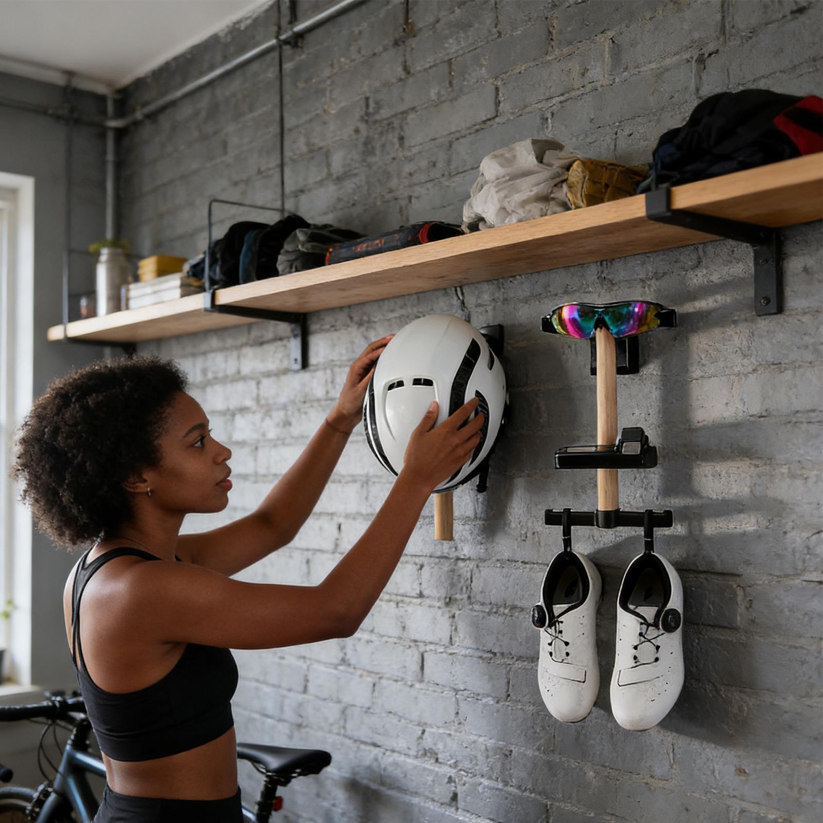 ชุดราวแขวนอุปกรณ์จักรยาน 1 ชุด - Cycling Gear Wall Mount บทวิจารณ์และราคา