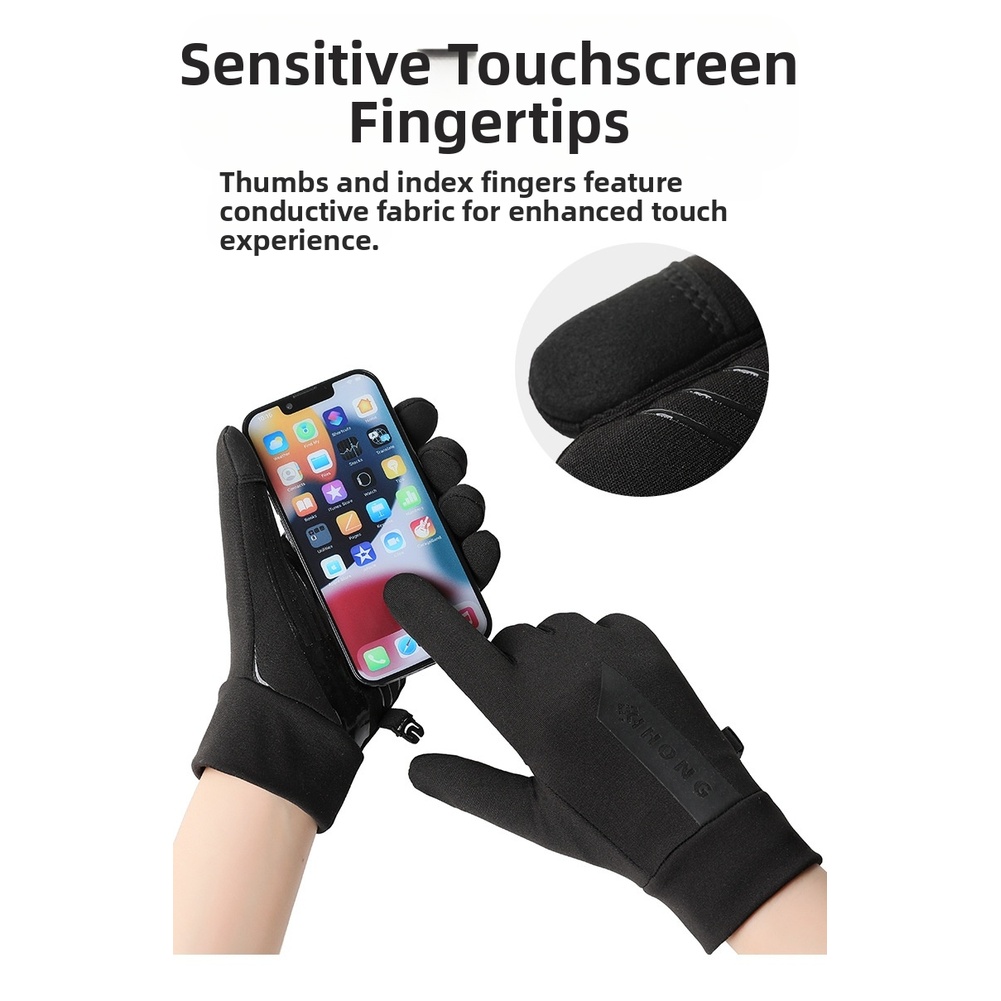ถุงมือหน้าจอสัมผัสฤดูหนาวสำหรั - Cycling Gear For Cold Weather บทวิจารณ์และราคา
