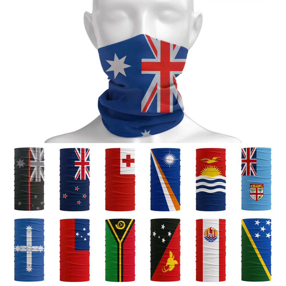 ออสเตรเลียนิวซีแลนด์ธงรูปแบบคอ - Cycling Gear Australia บทวิจารณ์และราคา